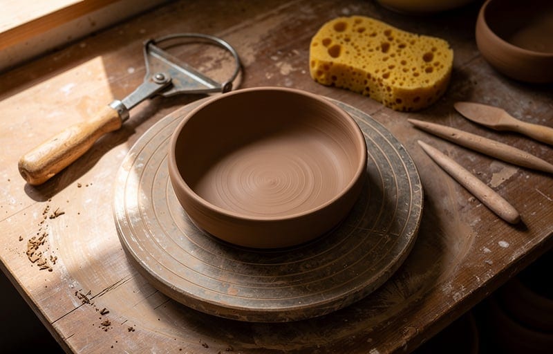 Préparer l'argile avant le tournage